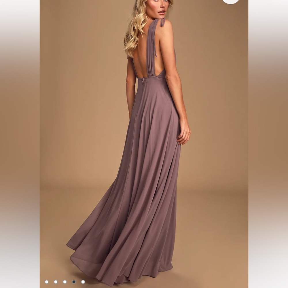 Lulus dusty purple dance the night away maxi dress size M